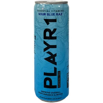PLAYR1 Sour Blue Raz Caffeine Free