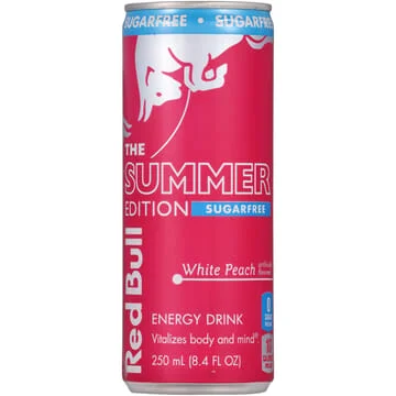 Red Bull The Summer Edition Sugarfree White Peach
